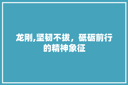 龙刚,坚韧不拔，砥砺前行的精神象征